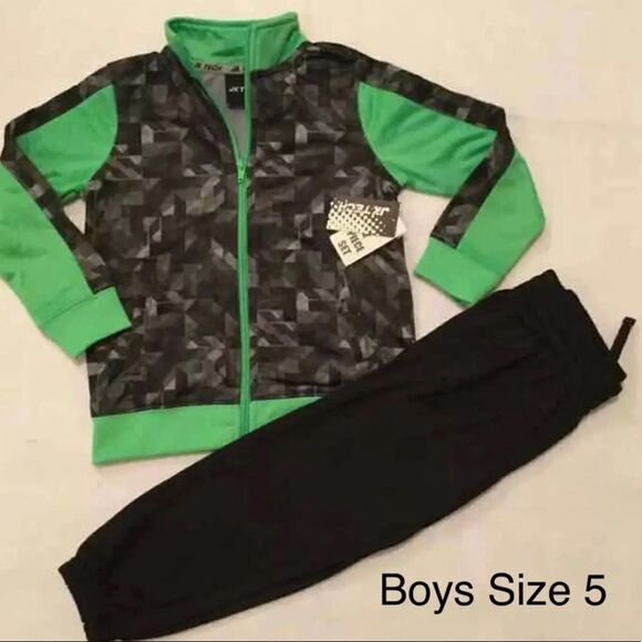 NWT Boys JK TECH Jacket and Jogger Pants Set Sz 5 - Picture 1 of 4